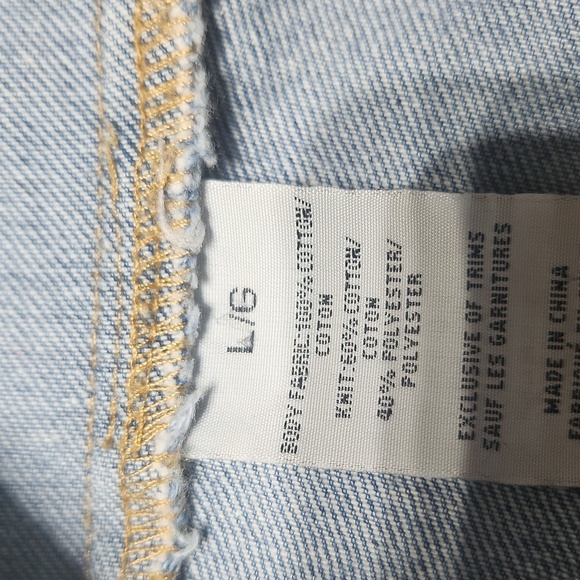 [EightyTwo] Denim-knit hoodie - distressed, medium fit - Picture 6 of 6